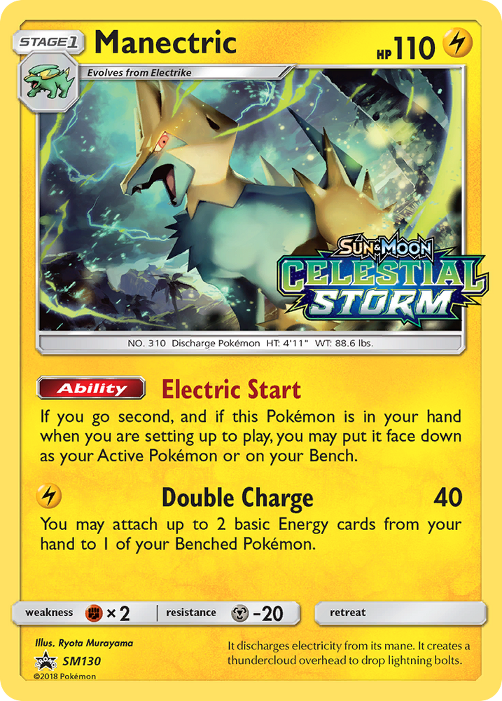 Manectric (SM130) [Sun & Moon: Black Star Promos] Pokémon