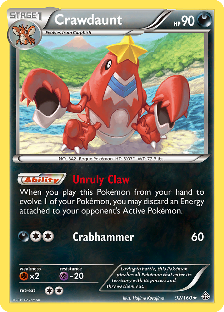 Crawdaunt (92/160) [XY: Primal Clash] Pokémon