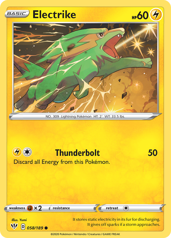Electrike (058/189) [Sword & Shield: Darkness Ablaze] Pokémon
