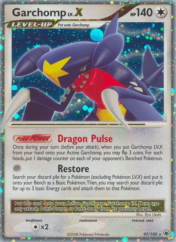 Garchomp LV.X (97/100) [Diamond & Pearl: Majestic Dawn] Pokémon