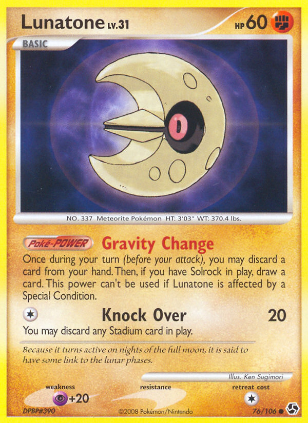 Lunatone (76/106) [Diamond & Pearl: Great Encounters] Pokémon