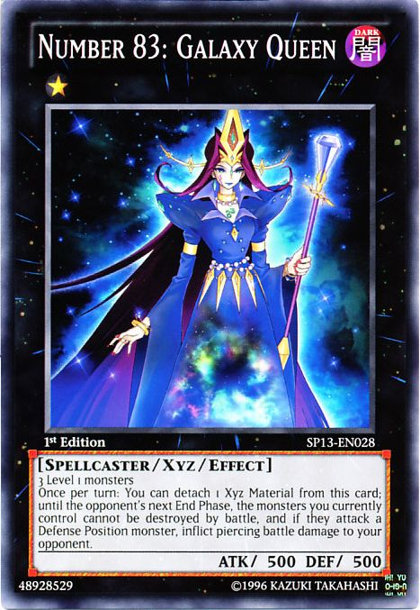 Number 83: Galaxy Queen [SP13-EN028] Common Yu-Gi-Oh!