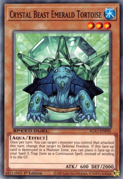 Crystal Beast Emerald Tortoise [SGX1-ENF05] Common Yu-Gi-Oh!