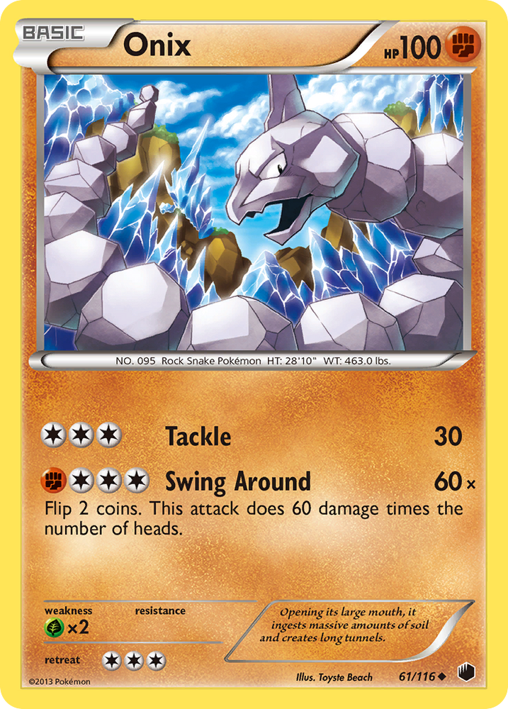 Onix (61/116) [Black & White: Plasma Freeze] Pokémon