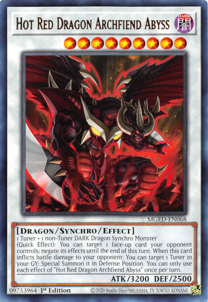 Hot Red Dragon Archfiend Abyss [MGED-EN068] Rare Yu-Gi-Oh!