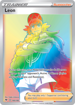 Leon (195/185) [Sword & Shield: Vivid Voltage] Pokémon
