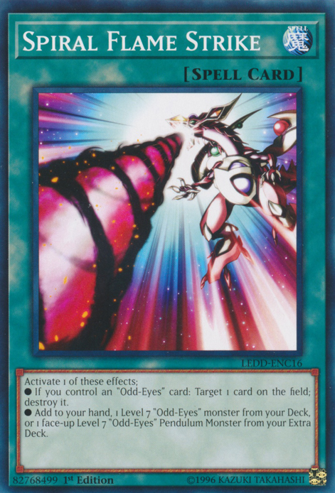 Spiral Flame Strike [LEDD-ENC16] Common Yu-Gi-Oh!