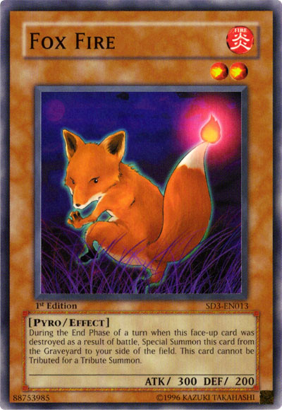 Fox Fire [SD3-EN013] Common Yu-Gi-Oh!