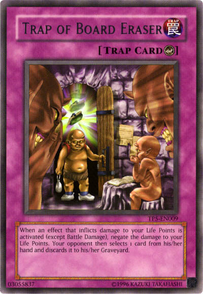 Trap of Board Eraser [TP5-EN009] Rare Yu-Gi-Oh!