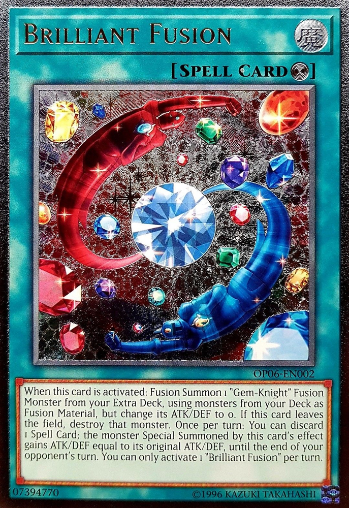 Brilliant Fusion [OP06-EN002] Ultimate Rare Yu-Gi-Oh!