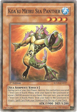 Koa'ki Meiru Sea Panther [SOVR-EN027] Common - Yugioh Cards For Your TCG Needs! Yu-Gi-Oh!