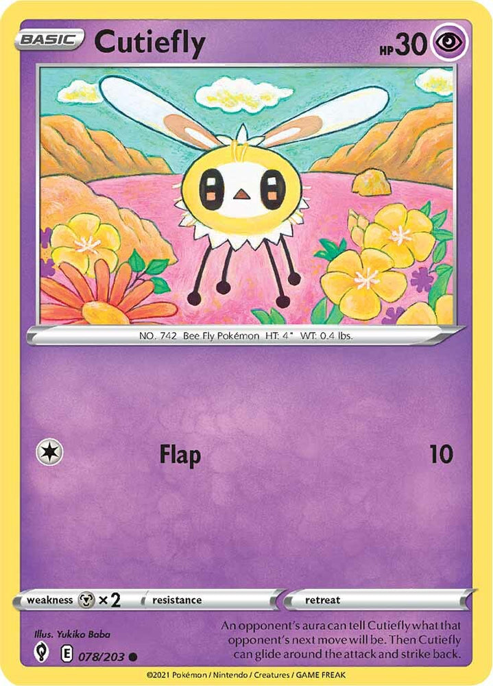 Cutiefly (078/203) [Sword & Shield: Evolving Skies] Pokémon