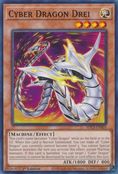 Cyber Dragon Drei [SDCS-EN005] Common Yu-Gi-Oh!