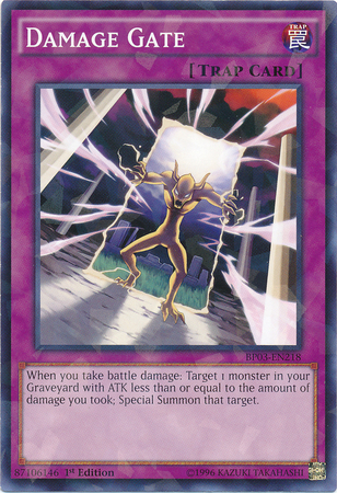 Damage Gate [BP03-EN218] Shatterfoil Rare Yu-Gi-Oh!