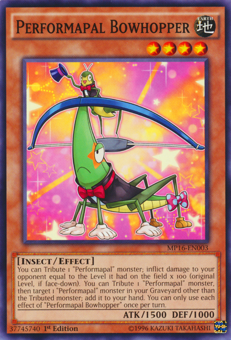Performapal Bowhopper [MP16-EN003] Common Yu-Gi-Oh!