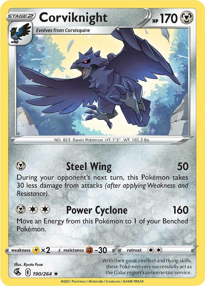 Corviknight (190/264) [Sword & Shield: Fusion Strike] Pokémon