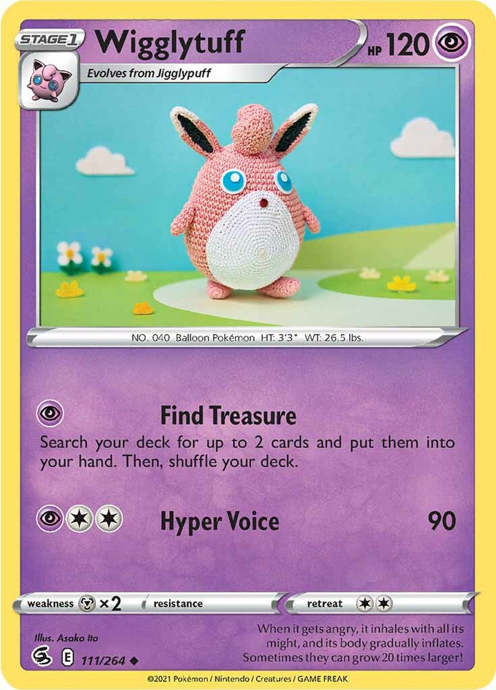 Wigglytuff (111/264) [Sword & Shield: Fusion Strike] Pokémon