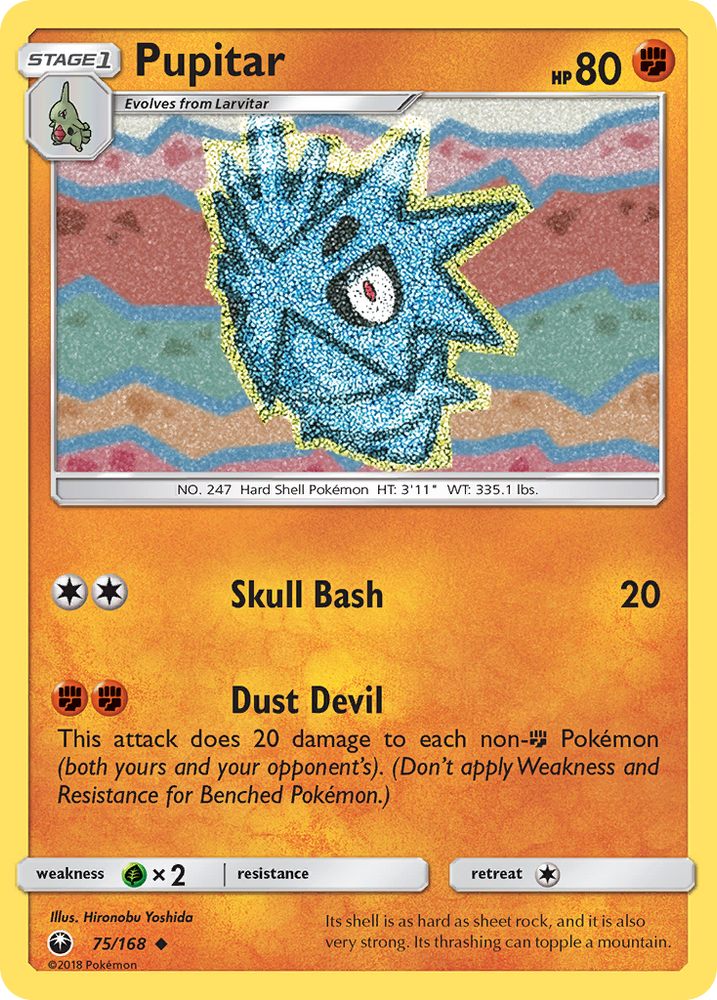 Pupitar (75/168) [Sun & Moon: Celestial Storm] Pokémon