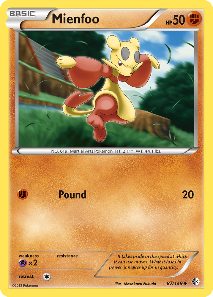 Mienfoo (87/149) [Black & White: Boundaries Crossed] Pokémon
