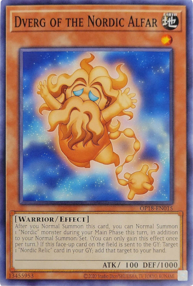 Dverg of the Nordic Alfar [OP18-EN015] Common Yu-Gi-Oh!