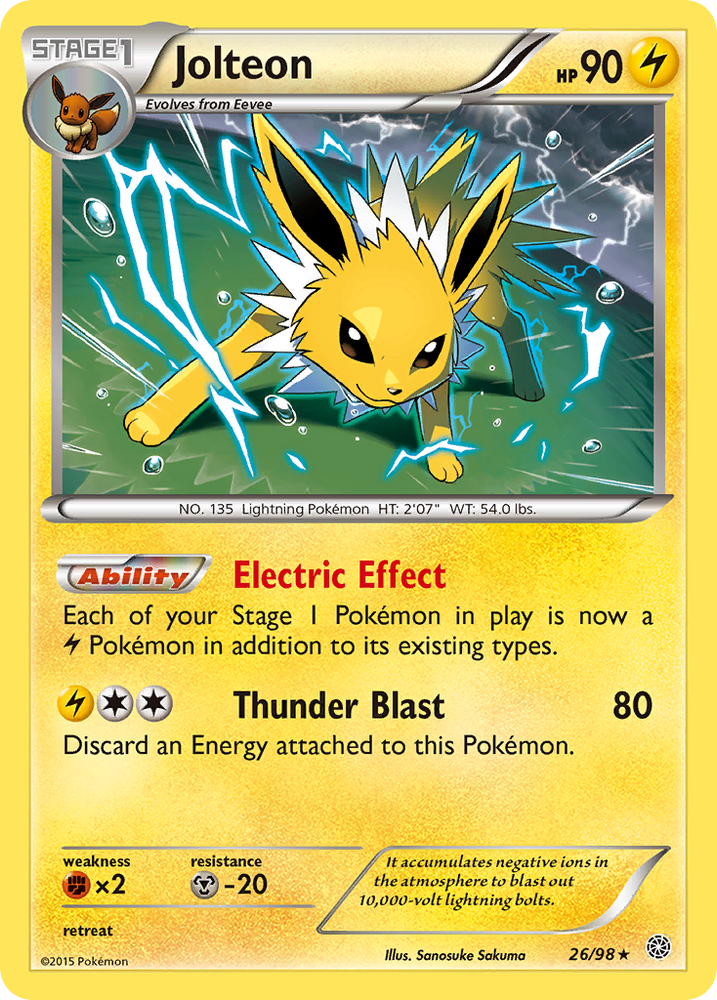 Jolteon (26/98) [XY: Ancient Origins] Pokémon