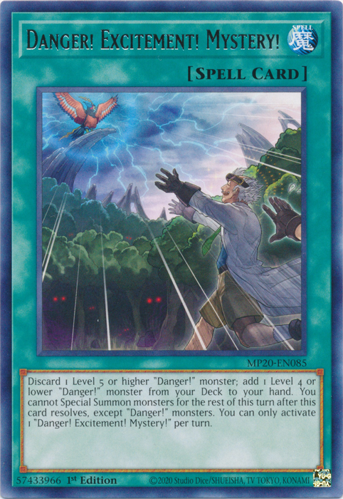Danger! Excitement! Mystery! [MP20-EN085] Rare Yu-Gi-Oh!