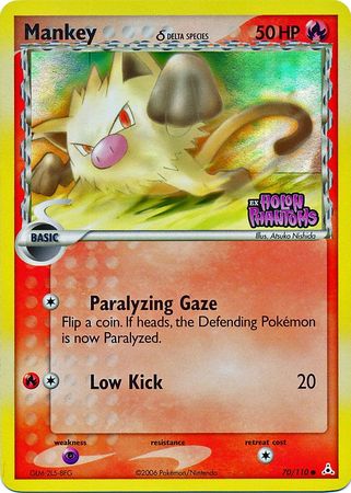 Mankey (70/110) (Delta Species) (Stamped) [EX: Holon Phantoms] Pokémon