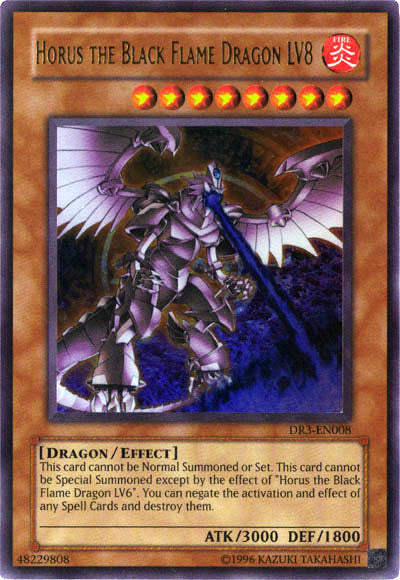 Horus the Black Flame Dragon LV8 [DR3-EN008] Ultra Rare Yu-Gi-Oh!