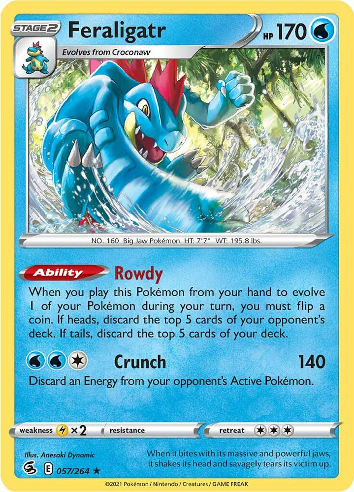 Feraligatr (057/264) [Sword & Shield: Fusion Strike] Pokémon