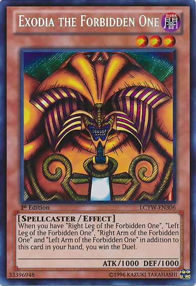 Exodia the Forbidden One [LCYW-EN306] Secret Rare Yu-Gi-Oh!