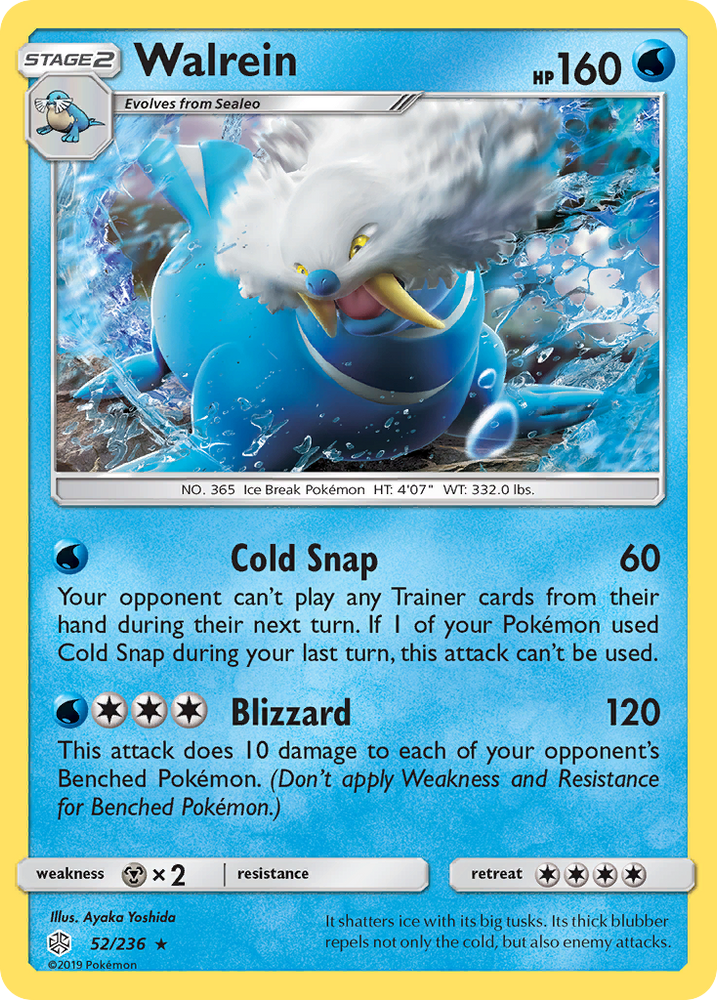 Walrein (52/236) [Sun & Moon: Cosmic Eclipse] Pokémon