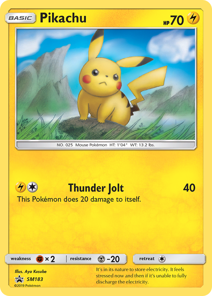 Pikachu (SM183) [Sun & Moon: Black Star Promos] Pokémon