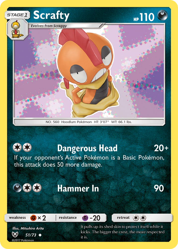 Scrafty (51/73) [Sun & Moon: Shining Legends] Pokémon