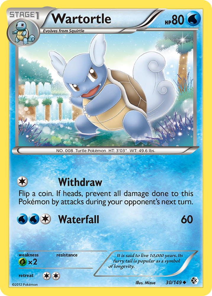 Wartortle (30/149) [Black & White: Boundaries Crossed] Pokémon