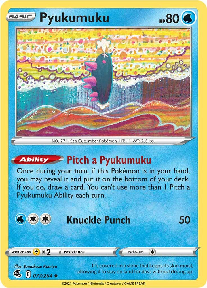 Pyukumuku (077/264) [Sword & Shield: Fusion Strike] Pokémon