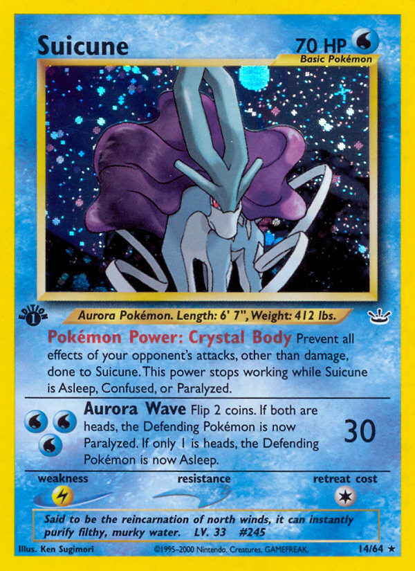 Suicune (14/64) [Neo Revelation 1st Edition] Pokémon