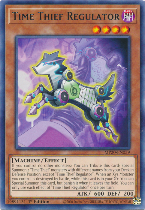 Time Thief Regulator [MP20-EN039] Rare Yu-Gi-Oh!