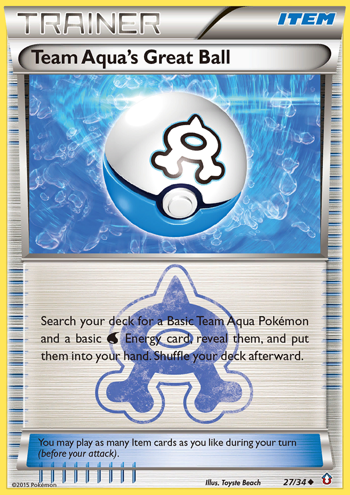 Team Aqua's Great Ball (27/34) [XY: Double Crisis] Pokémon