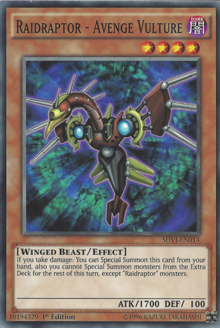 Raidraptor - Avenge Vulture [SHVI-EN014] Common Yu-Gi-Oh!