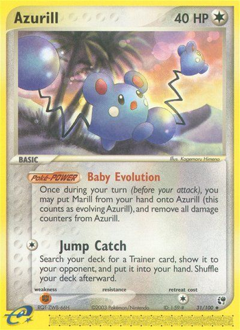 Azurill (31/100) [EX: Sandstorm] Pokémon