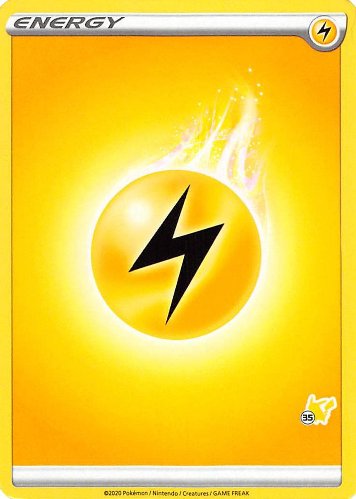 Lightning Energy (Pikachu Stamp #35) [Battle Academy 2022] Pokémon