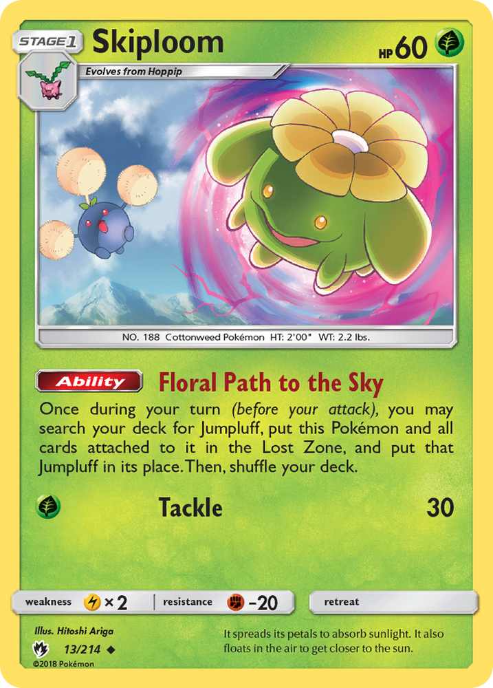 Skiploom (13/214) [Sun & Moon: Lost Thunder] Pokémon