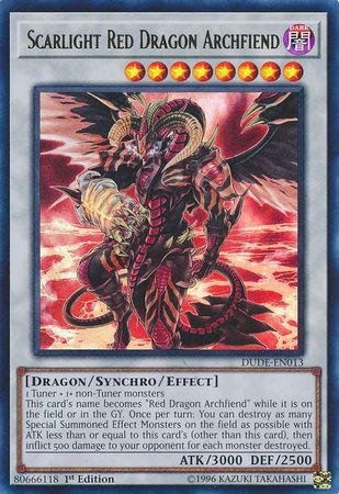 Scarlight Red Dragon Archfiend [DUDE-EN013] Ultra Rare Yu-Gi-Oh!