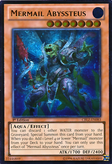 Mermail Abyssteus [CBLZ-EN083] Ultimate Rare Yu-Gi-Oh!