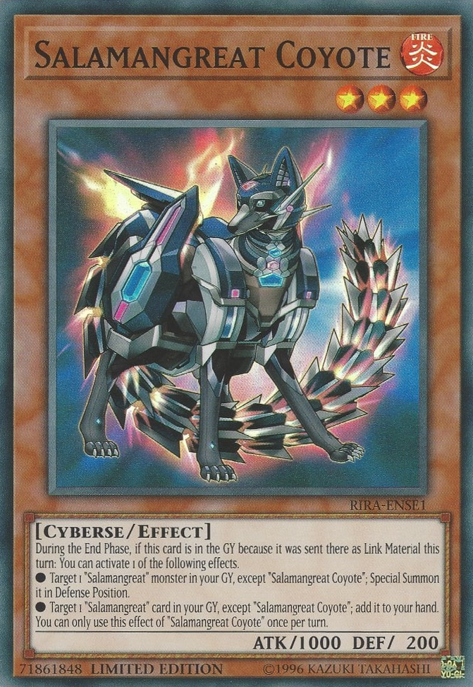 Salamangreat Coyote [RIRA-ENSE1] Super Rare Yu-Gi-Oh!