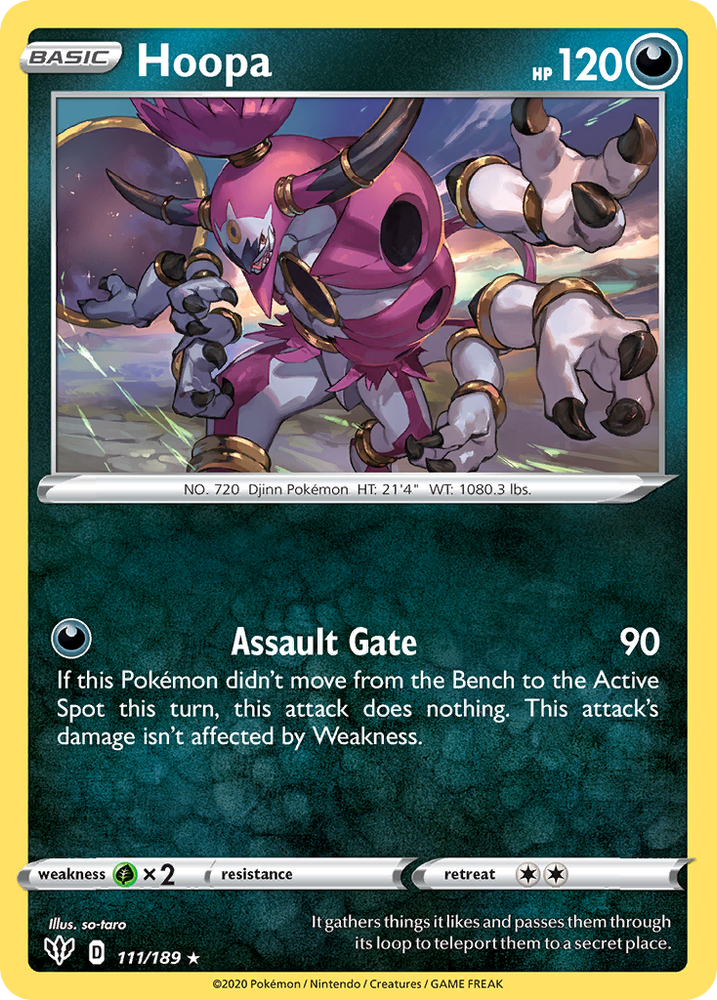 Hoopa (111/189) [Sword & Shield: Darkness Ablaze] Pokémon