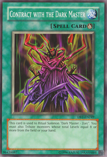 Contract with the Dark Master [DR1-EN249] Common Yu-Gi-Oh!