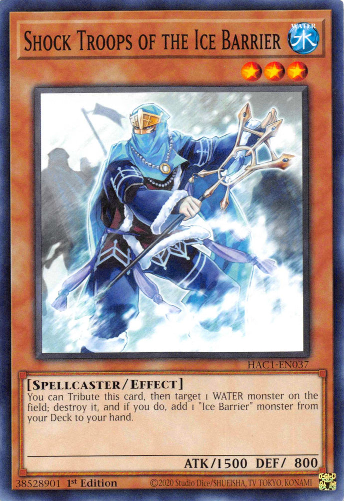 Shock Troops of the Ice Barrier [HAC1-EN037] Common Yu-Gi-Oh!
