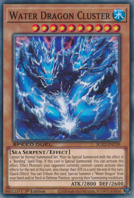 Water Dragon Cluster [SGX2-ENC09] Common Yu-Gi-Oh!
