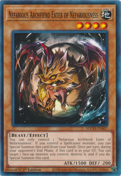 Nefarious Archfiend Eater of Nefariousness [SDCH-EN007] Common Yu-Gi-Oh!